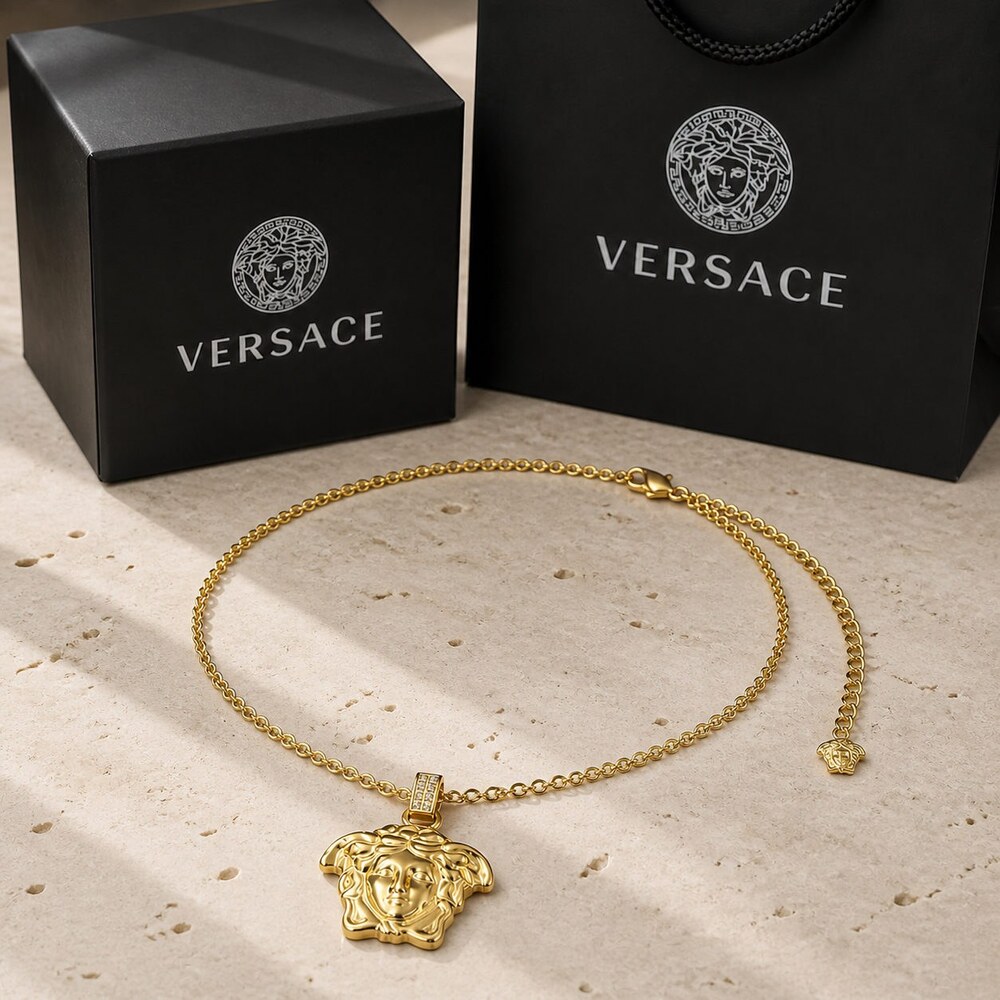 Versace Bold Statement Necklace Style 3 | New with Box - Picture 6 of 9